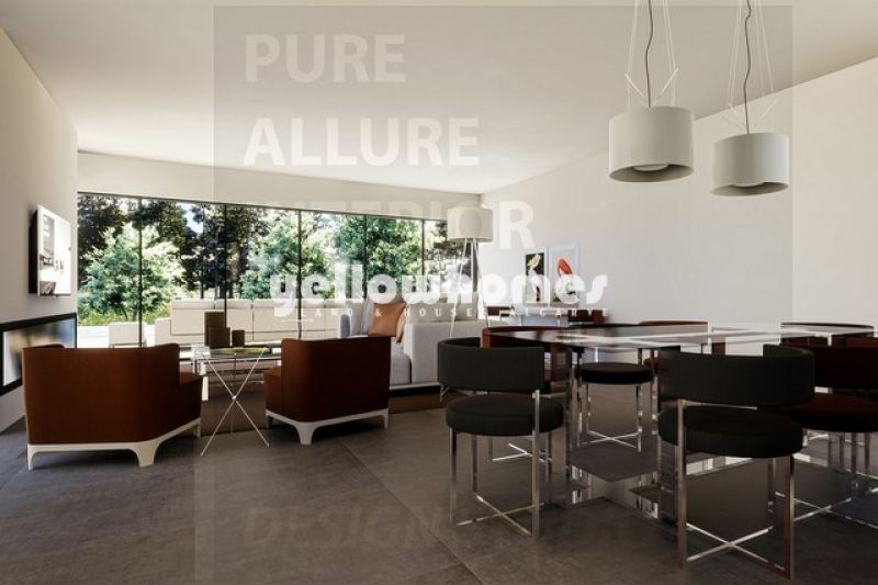 Moradia contemporânea em construção frente ao golfe em Vilamoura